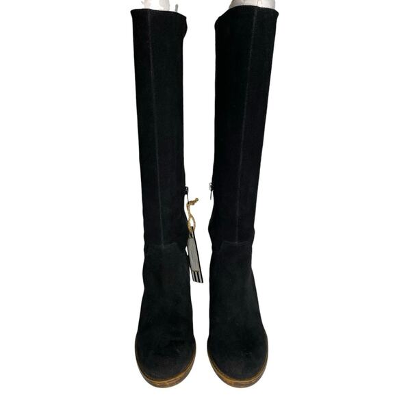 LUCKY BRAND KNEE HEIGHT SUEDE BOOTS SHOES BLACK TONE WOMEN'S SIZE 7 - Picture 2 of 9